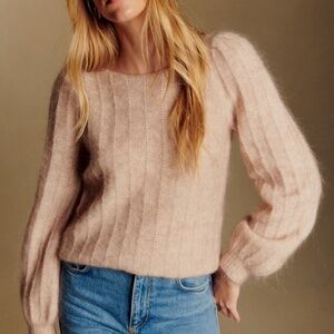 Sezane Aretha Jumper Mottled Beige - Size M